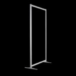 Glaswand HxB190x104cm gehard glas op voeten