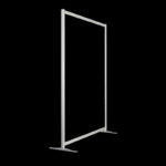 Glaswand HxB190x145cm gehard glas op voeten