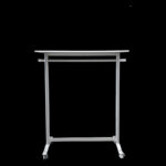 Kledingrek HxB140x120cm met plank 120x30cm op wielen - Afbeelding 2