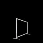 Glaswand HxB108x145cm gehard glas op voeten