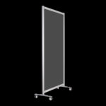 Glaswand HxB197x104cm geëtst glas op wielen