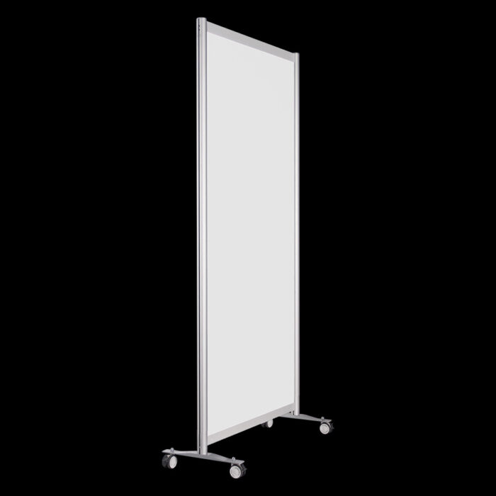 Wand wit op wielen HxB220x104cm Scheidingswand expositiewand op wielen