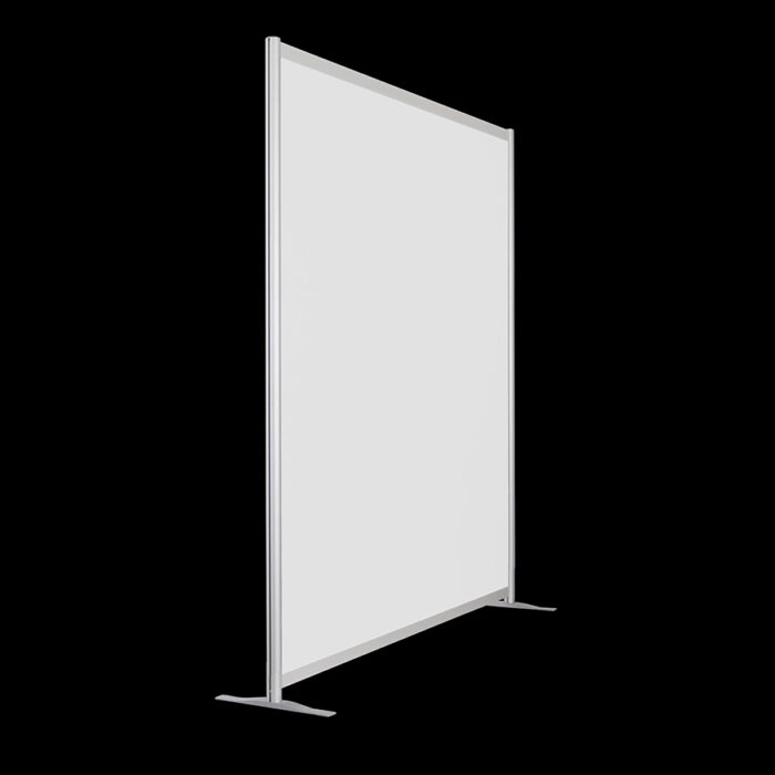 Wand wit op voeten HxB213x203cm