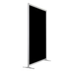 Wand zwart op voeten HxB213x145cm