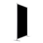 Wand zwart op voeten HxB213x203cm