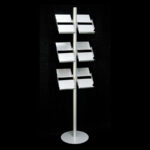 A4 Folderzuil Limoges HxB188x50cm 6x A4 folderhouder