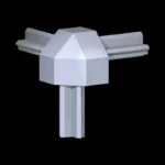 Hoekkoppeling voor aluminium profiel PX3332