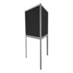 Expowand 3-luiks zwart HxB210x312cm met open onderzijde - Afbeelding 3