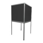 Expowand 3-luiks zwart HxB210x312cm met open onderzijde - Afbeelding 6