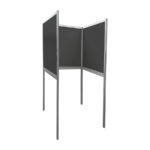 Expowand 3-luiks zwart HxB210x312cm met open onderzijde - Afbeelding 5