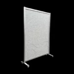 Wandaanzetstuk akoestische wand vilt witgrijs HxB185x20cm - Afbeelding 2