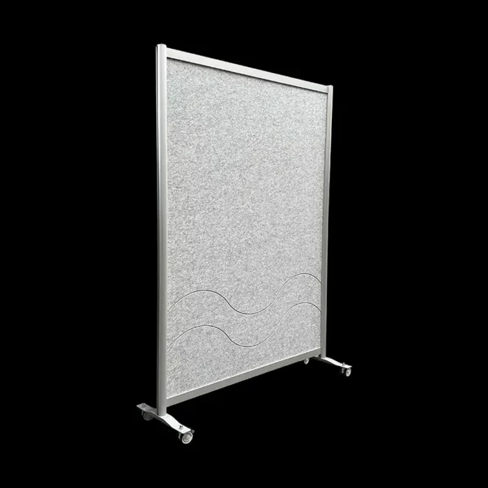 Wandaanzetstuk akoestische wand vilt witgrijs HxB185x20cm - Afbeelding 2