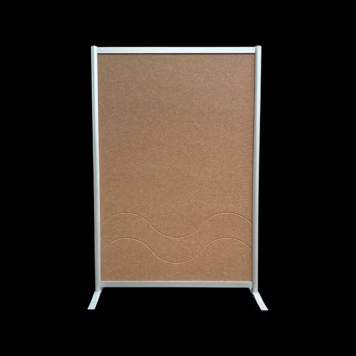 Akoestische wand vilt beige op voeten HxB190x130cm - Afbeelding 2
