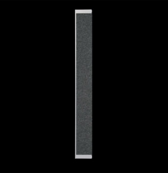 Wandaanzetstuk akoestische wand vilt grijs HxB185x20cm