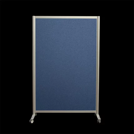 Prikbordwand HxB199x130 blauw op wielen