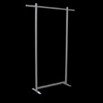 Kledingrek extra hoog HxBxD229x155x45cm op voeten