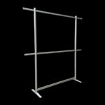 Kledingrek hoog HxBxD190x195x45cm dubbele inhang op voeten