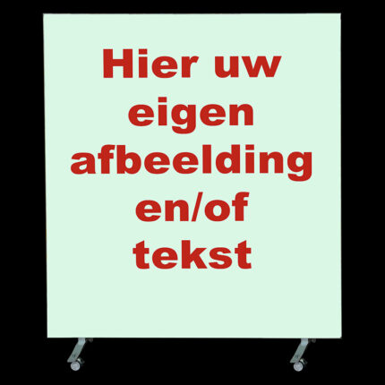 Themawand eigen print HxB235x193cm 1-zijdig op wielen, volledig demontabel