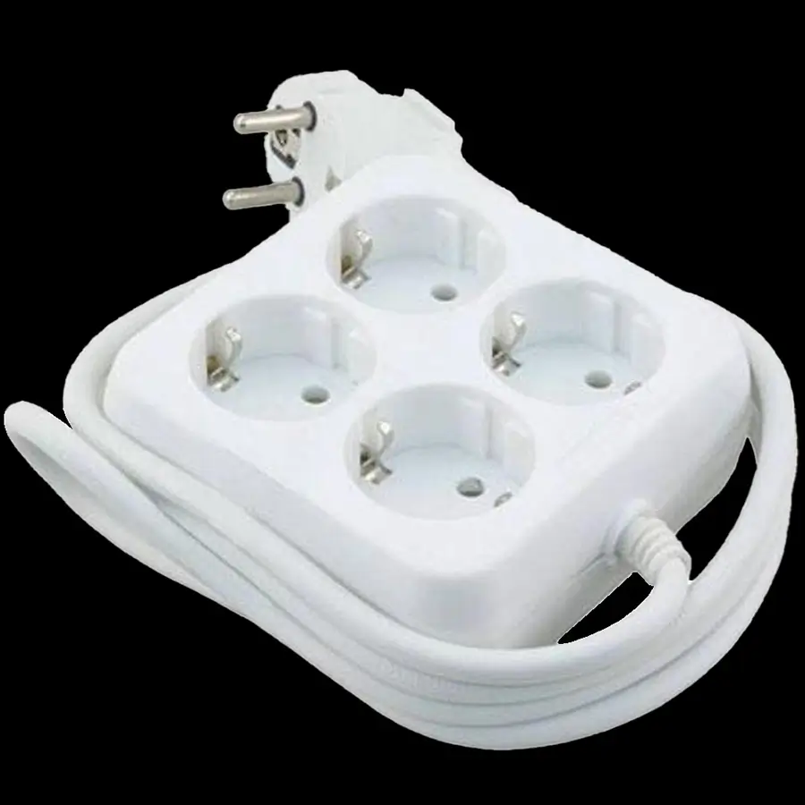 70150_stekkerdoos_4voudig_1.5m Stekkerdoos 4voudig met kabel 150 cm