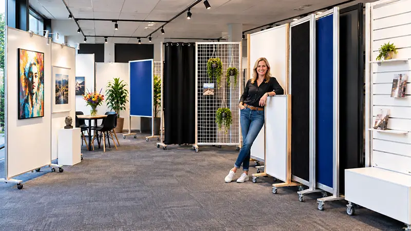 Showroom Shopmade met diverse wanden